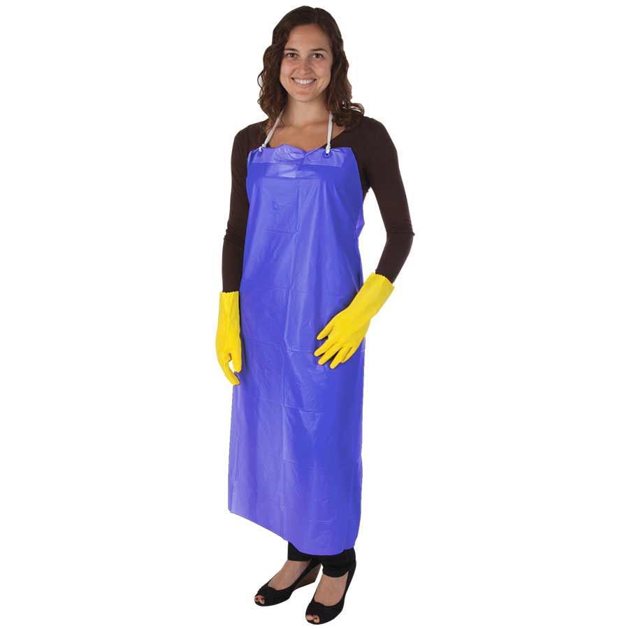 6mil 35"x45" Blue Vinyl Apron