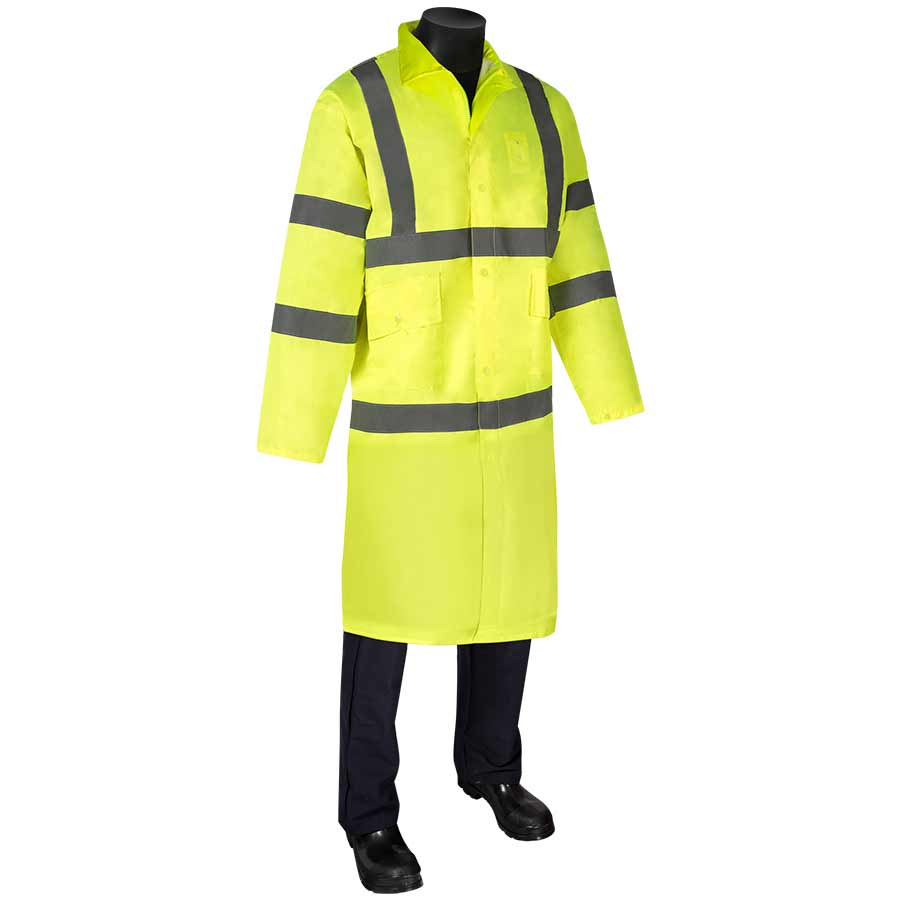 CLS 3 PU Coated Lime GRN Rainc OAT S "class 3 Hiviz Lime Green REF