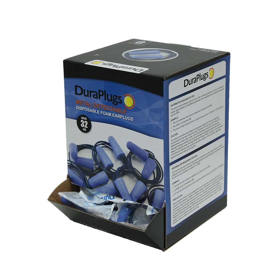 Corded PU Metal Dtctbl Earplg 32db 100 Pairs/box