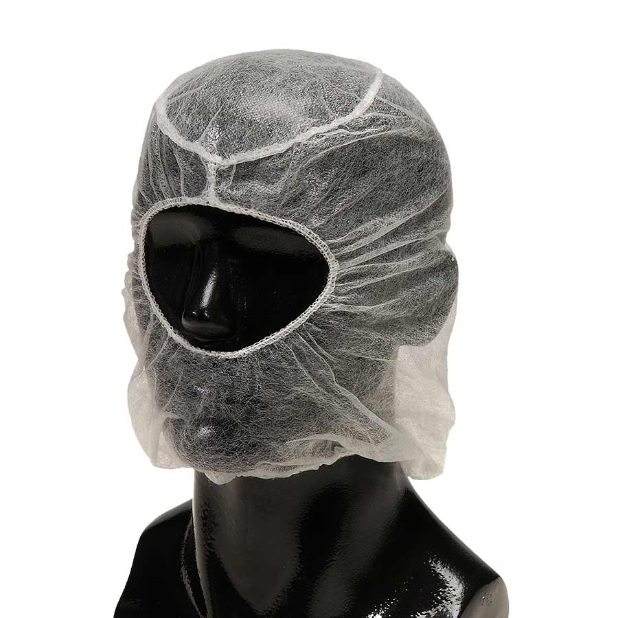 White 10g Polypropylene Hood, 100 Pcs/bag, 10 Bags/cs 1000 Pcs/cs