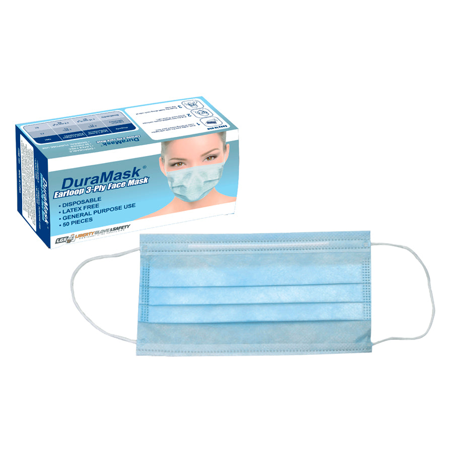 3ply Disp Face Mask - EAR Loop 50 Pcs/box, 20 Boxes/cs