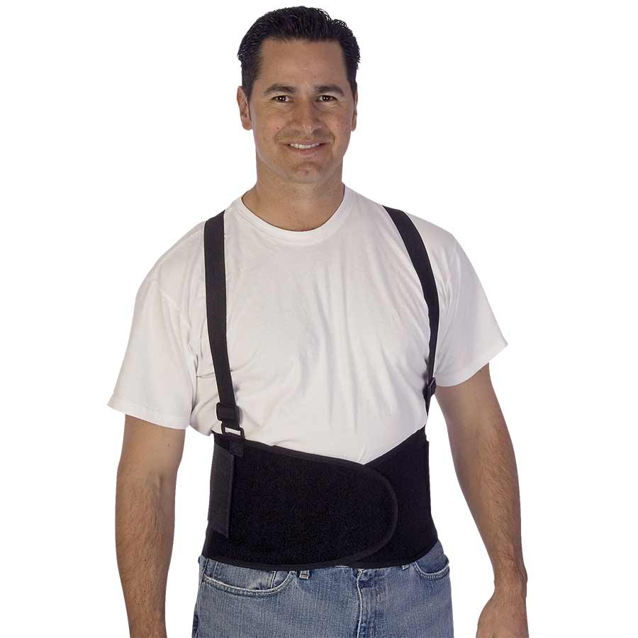 Back Support W/dtchble Suspd, S