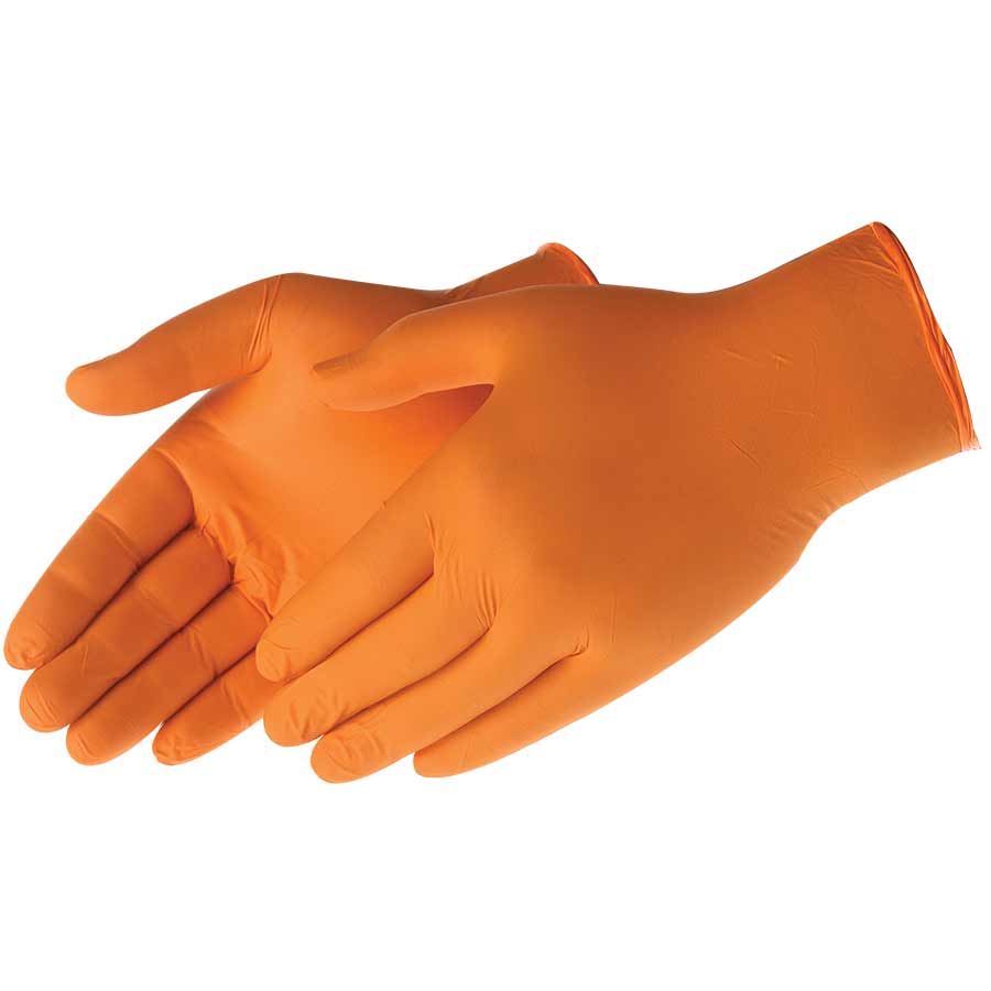 Orange Nitrile PF Industrial S IZE S 4 MIL - Industrial Grade - POW