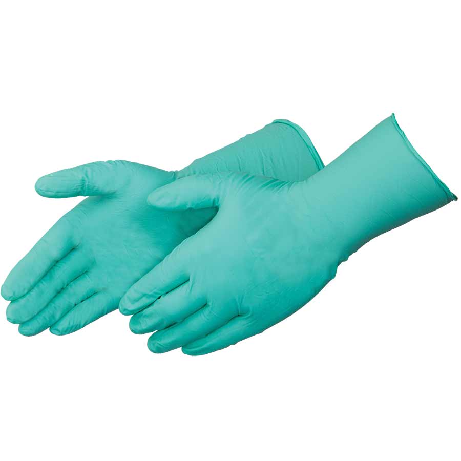8mil GRN Chloroprene Long Cuff PF S Medical Grade 50pcs/bx