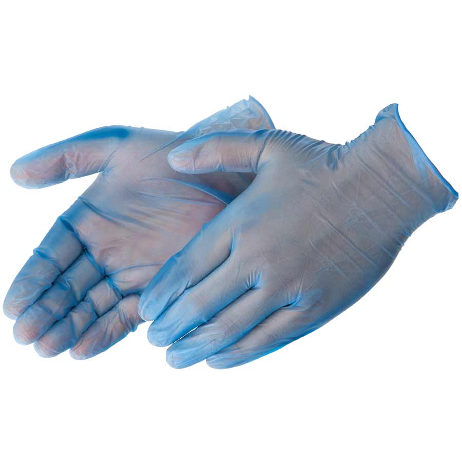 Blue Vinyl Disp Powderfree GLV ,s Industry Grade Powder Free ,s-xl