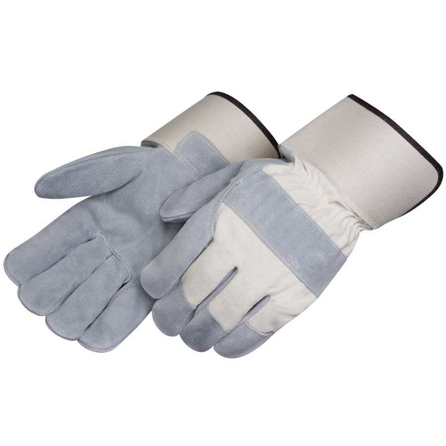 Splt Lthr PLM WHT Cuff & Back, Small "2 3/4"" Safety Cuff - S-xl"