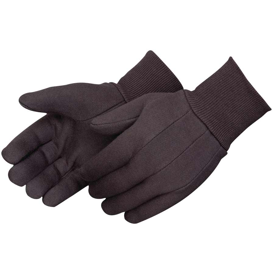 13 OZ Brown Jersey Glove Men's 13 OZ Brown Jersey Glove Men's Pattern Knit Wrist