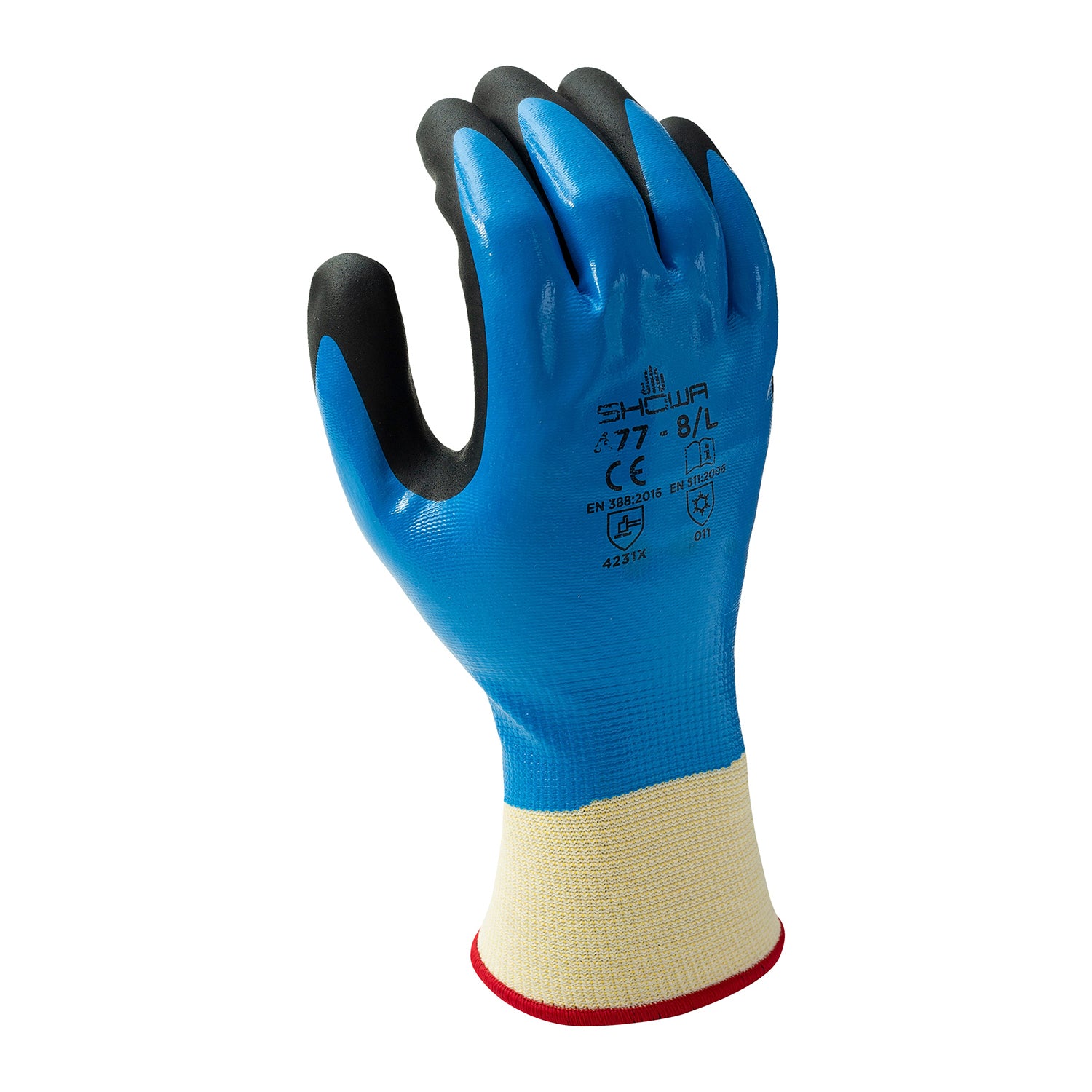 477 Lined Fully Nitrile Coated M "insulated Full Nitrile Blue W