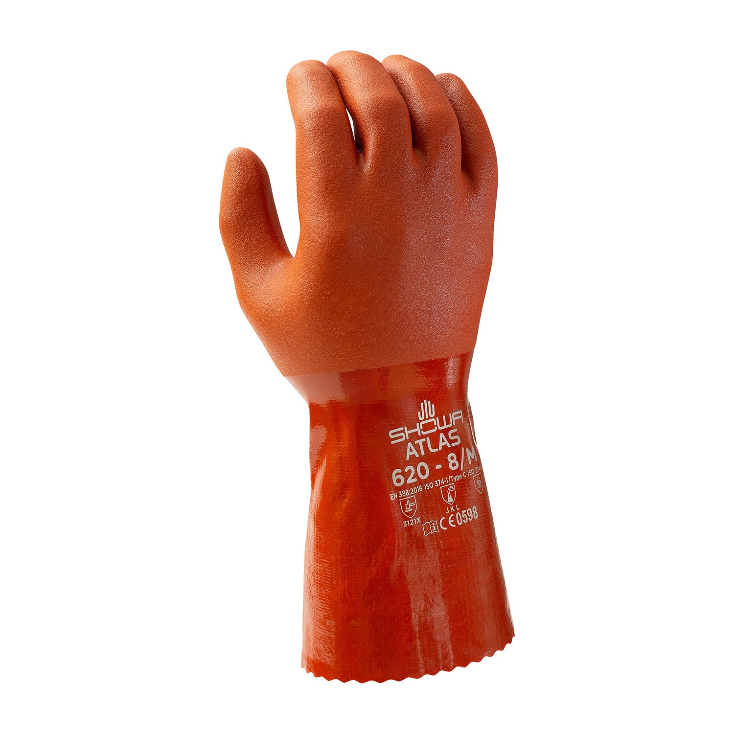 620 Atlas 12" PVC Coated Orang E, S