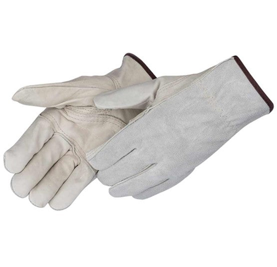 Patch Gran Palm Splt BK Drvr G LV M, Smoke Split Leather Back