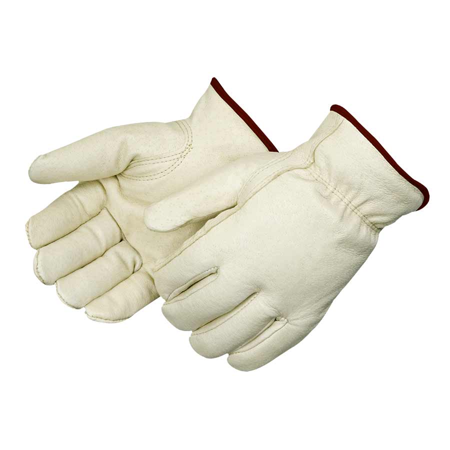 PIG Grain Lthr Drvr W/red LN G LV S