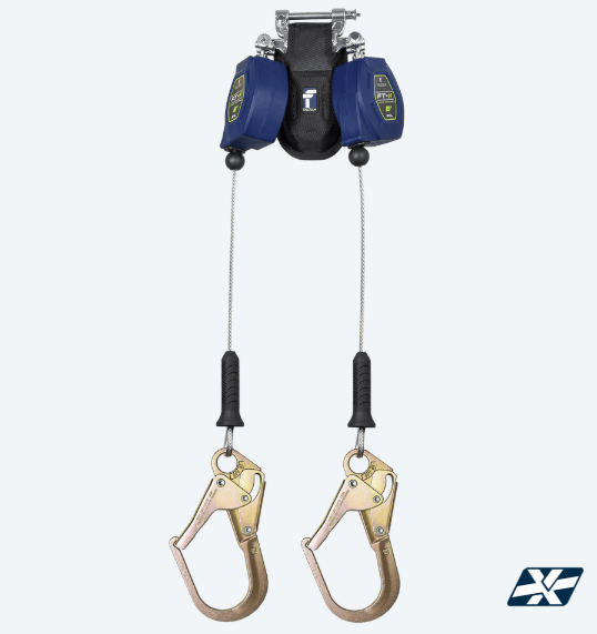 6' Cable FT-X Class 2 LE SRL, Twin-leg with Steel Rebar Hooks