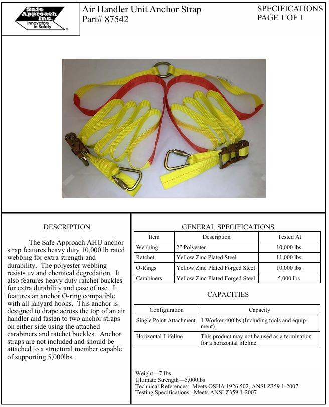 AHU Wrangler Fall Protection System