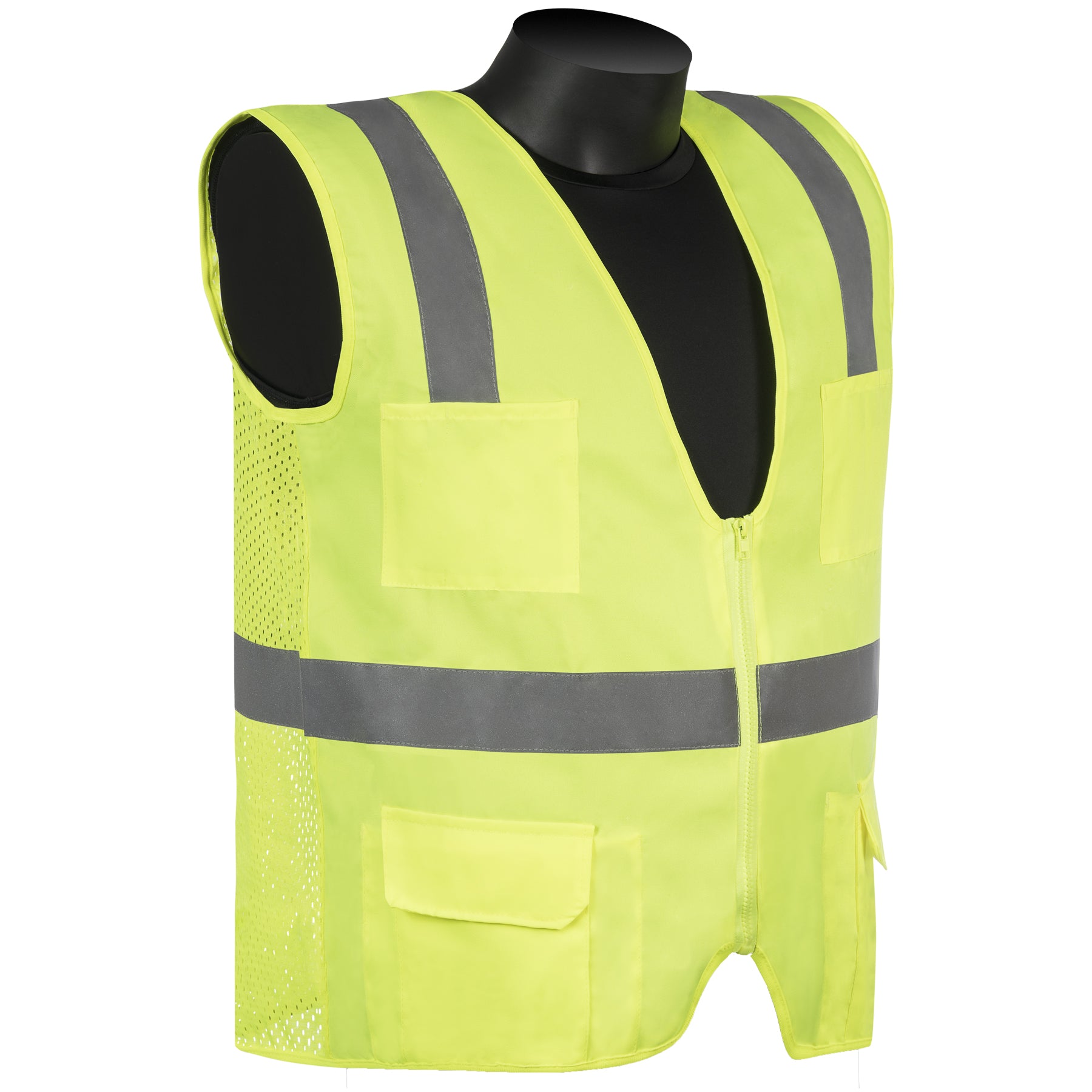 CLASS2 LIMEGRE MESH BAC SOLID FR 2" "Fluorescent lime green solid