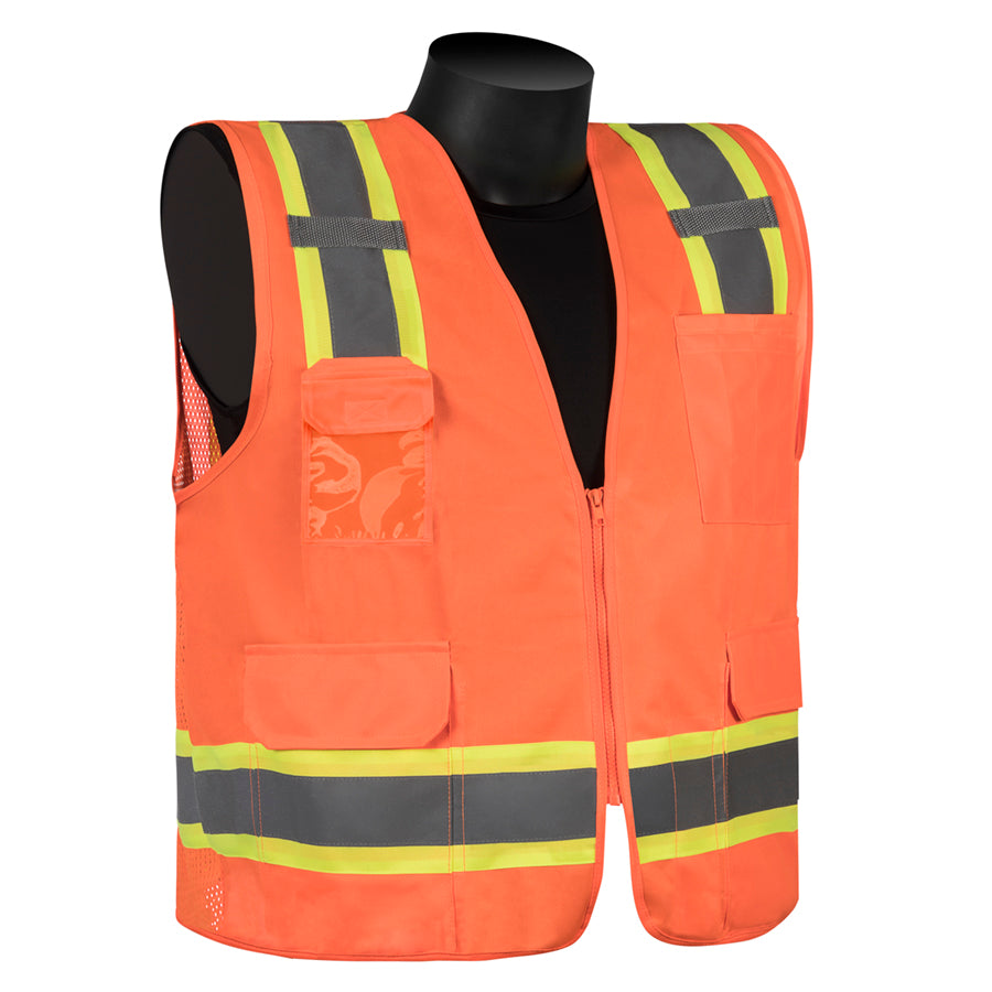 TWO Tone Class 2 Mesh Back ORG M """new"" Fluorescent Orange So