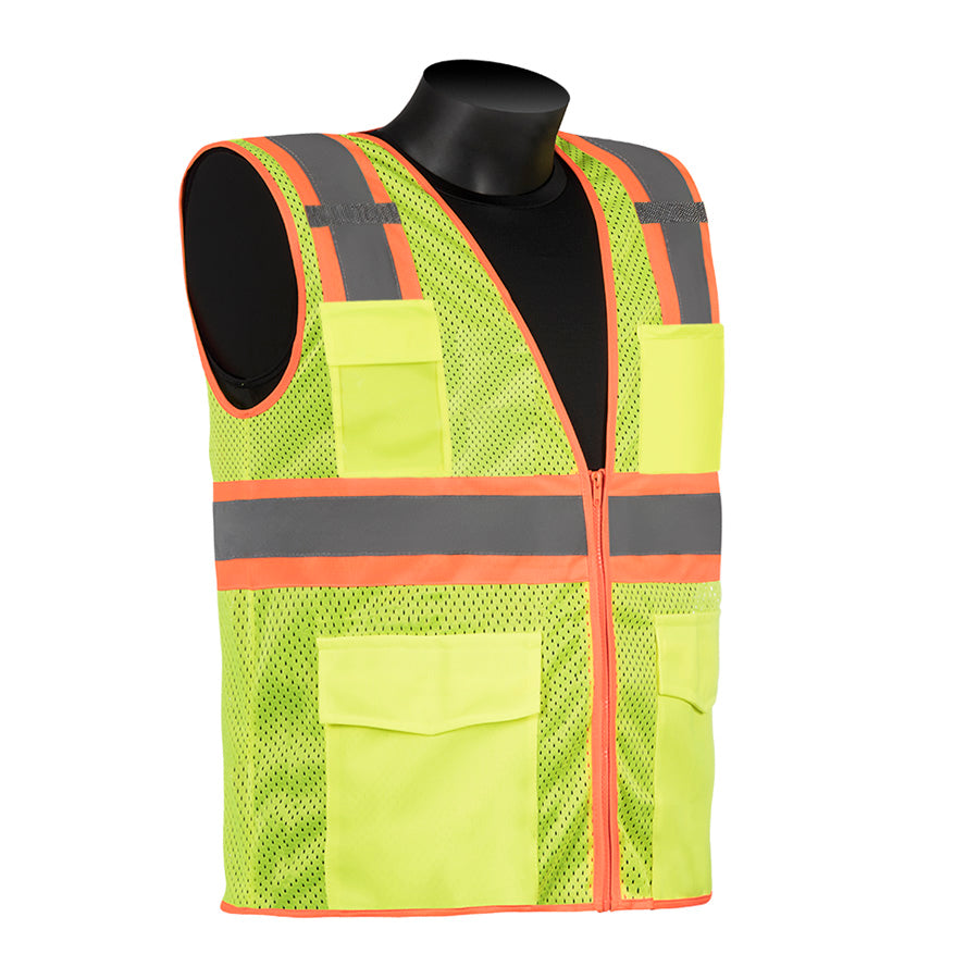 TWO Tone Class 2 ALL Mesh Gree N S "fluorescent Lime Green Two-t