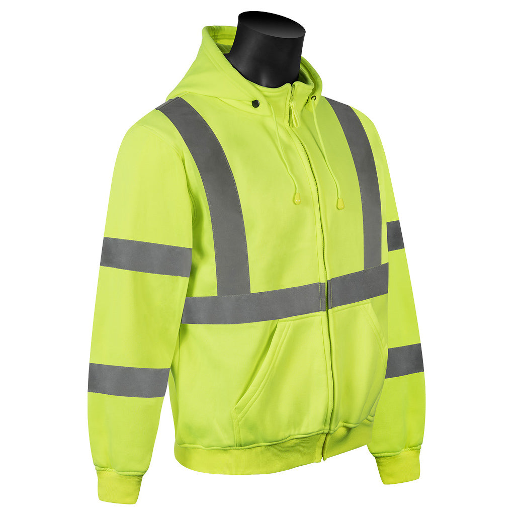 Class 3 Hooded Sweatshirt Lime M