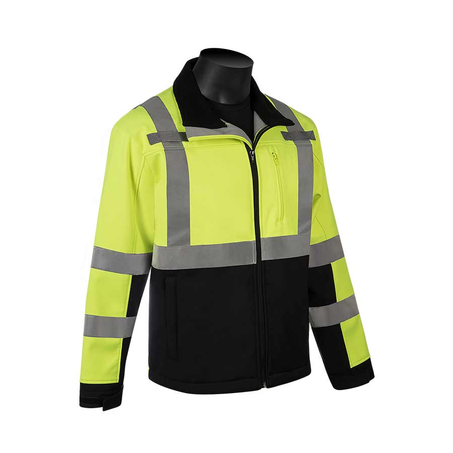 Soft Shell Lime Green Jacket M