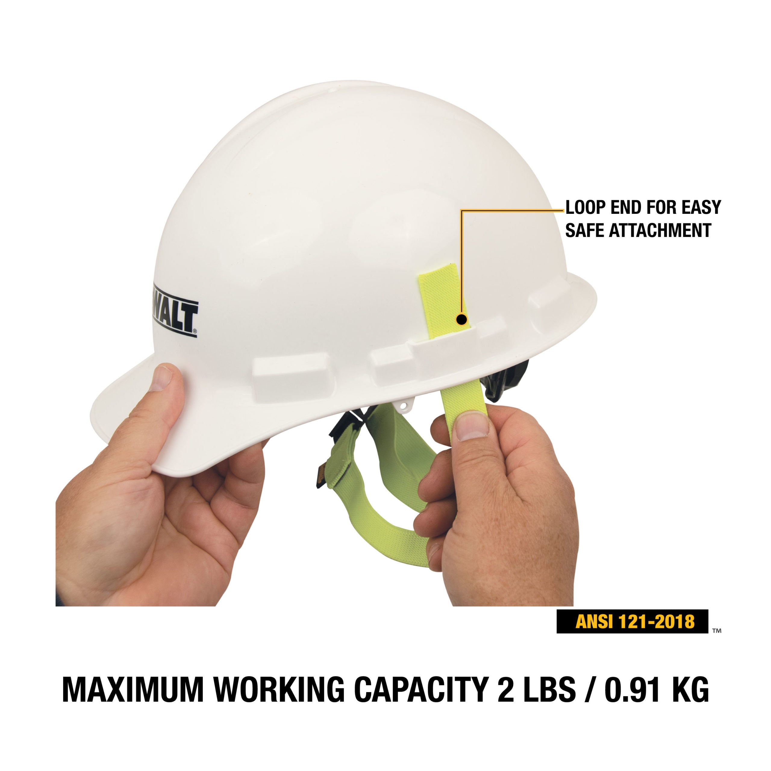 DEWALT Hard Hat Lanyard 2 lbs.(0.91 kg) capacity