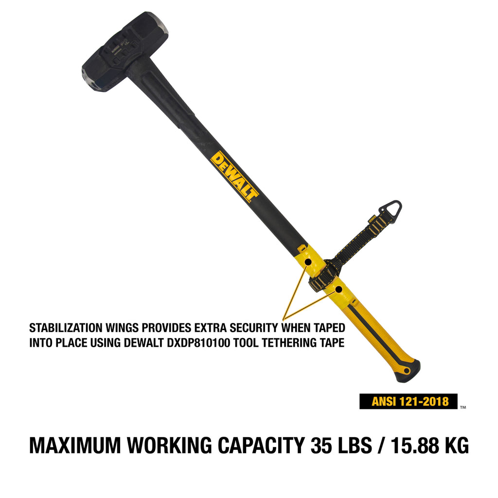 DEWALT V-Ring Tool Attachment       Double Wing, 35 lbs.(15.9 kg) capacity