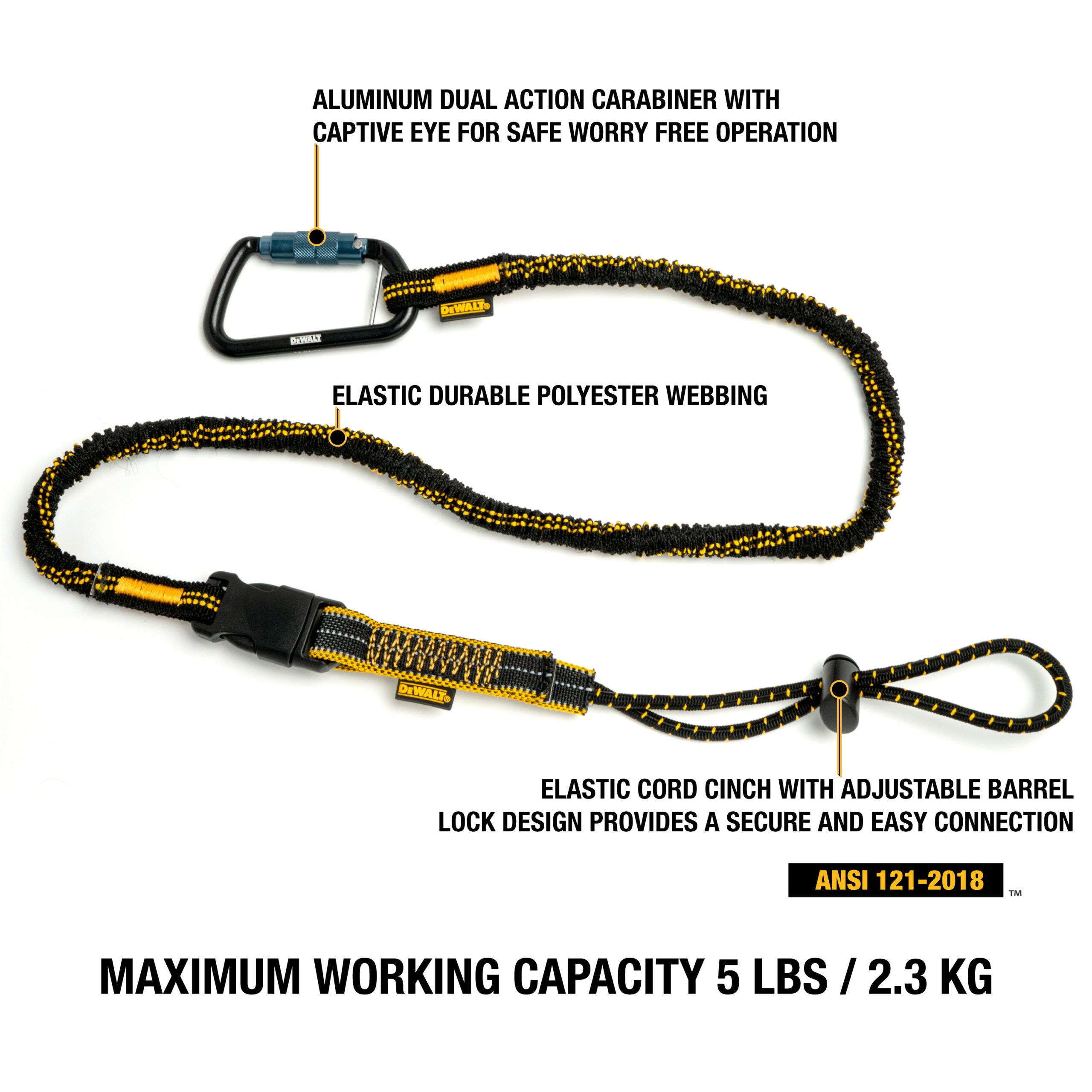 DEWALT Quick Connect Tool Lanyard 5 lbs.(2.3 kg) capacity
