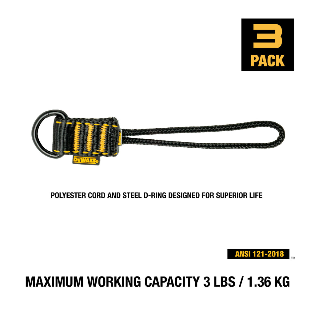 DEWALT Cinch Loop Attachment,  up to 5 lbs.(2.3kg) – 3 pack