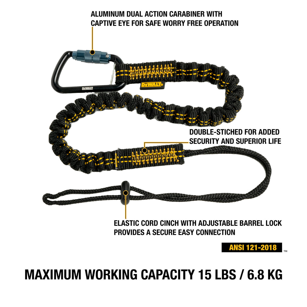 DEWALT Single Leg Tool Lanyard 15 lbs.(6.8 kg) capacity