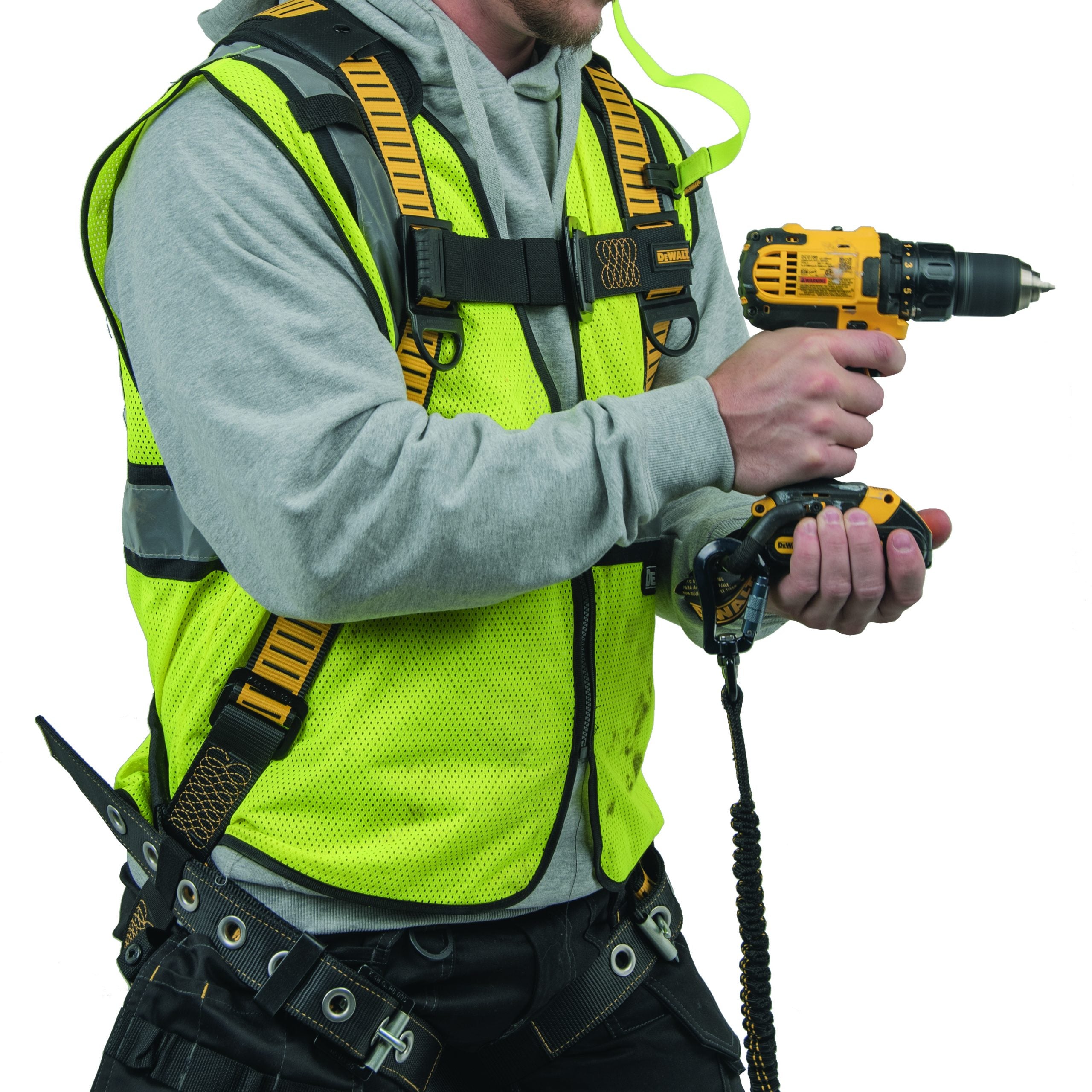 DEWALT Power Tool Lanyard with Dual Carabiner  38 in. (0.96 m), 15 lbs. (6.8 kg) capacity