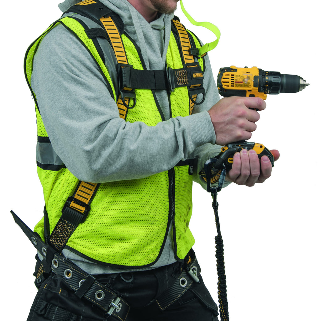 DEWALT Power Tool Lanyard with Dual Carabiner 75in. ( 1.90 m), 25 lbs. (11.3 kg) capacity