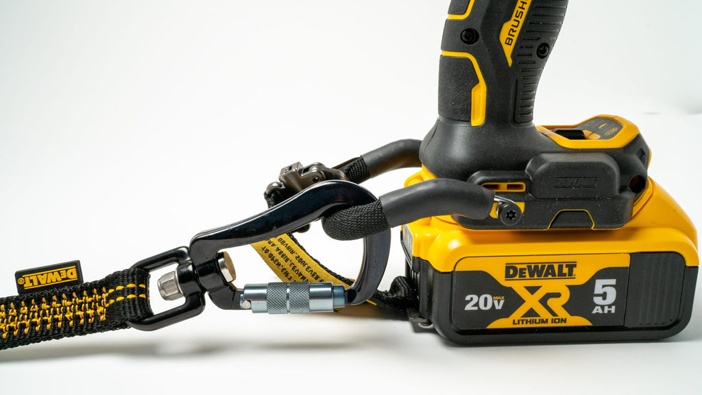 DEWALT Power Tool Lanyard with Dual Carabiner  38 in. (0.96 m), 15 lbs. (6.8 kg) capacity