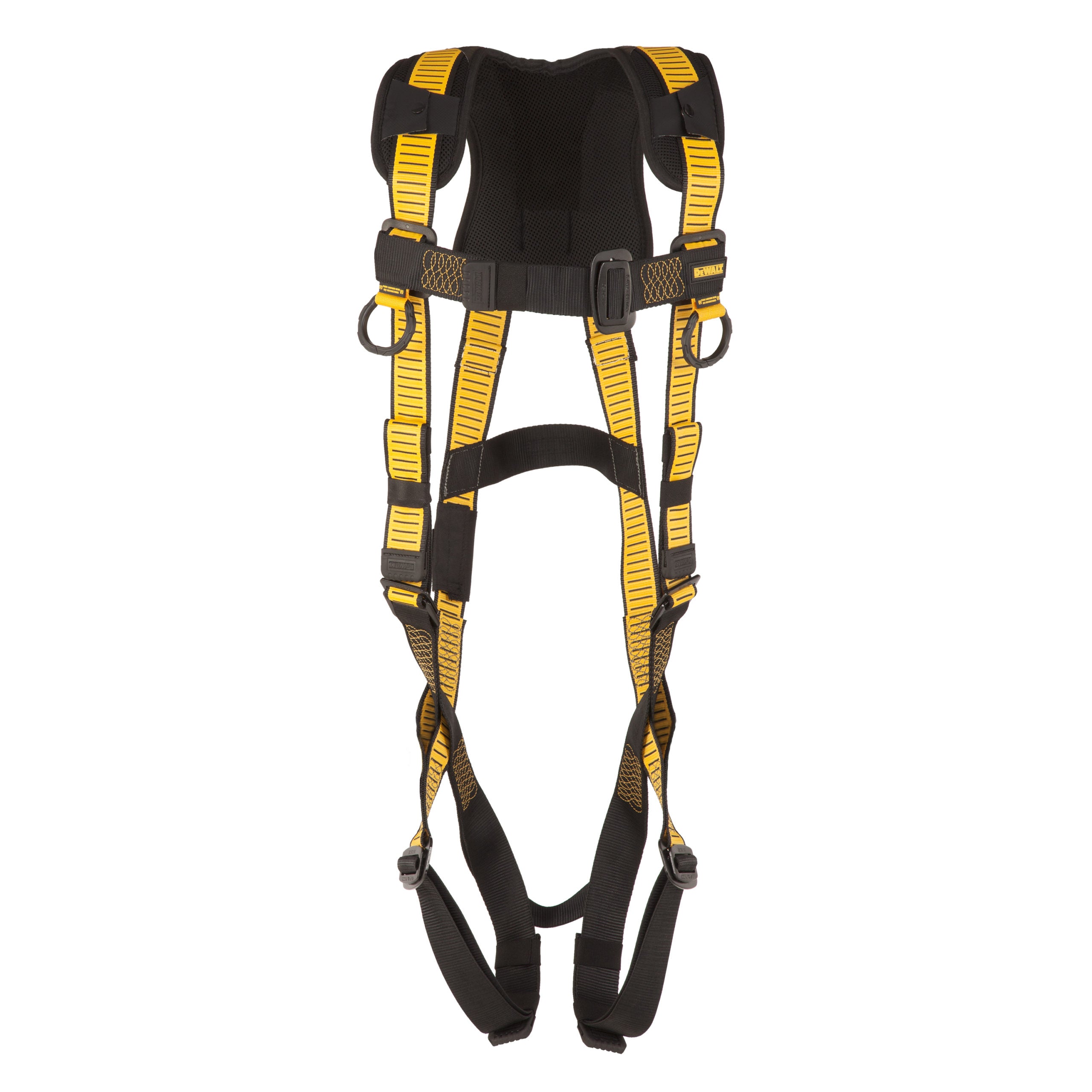 DEWALT D1000 HARNESS Vest Style, 5-Point, back d-ring, PT chest, PT legs, Shoulder pads