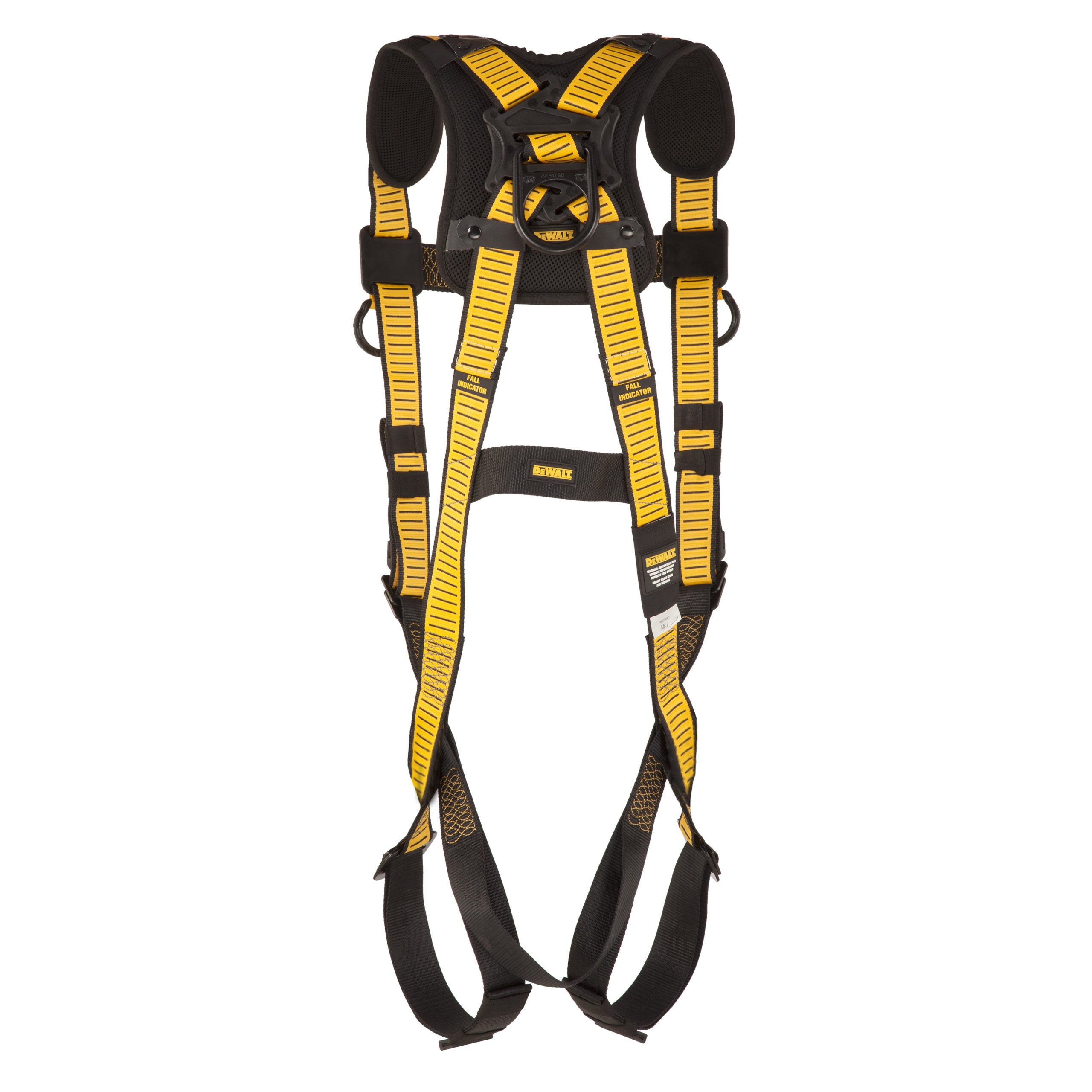 DEWALT D1000 HARNESS Vest Style, 5-Point, back d-ring, PT chest, PT legs, Shoulder pads