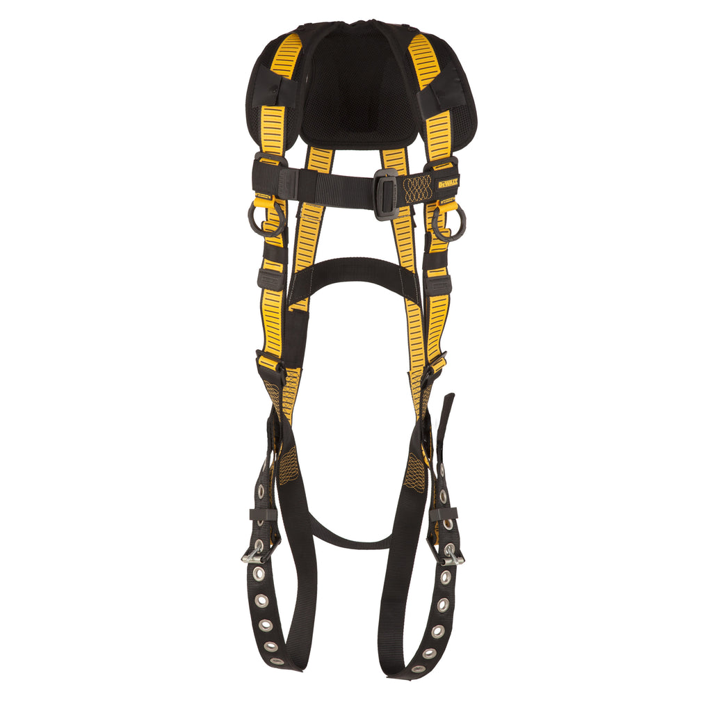 DEWALT D1000 HARNESS Vest Style, 5-Point, back d-ring, PT chest, TB legs, Shoulder pads