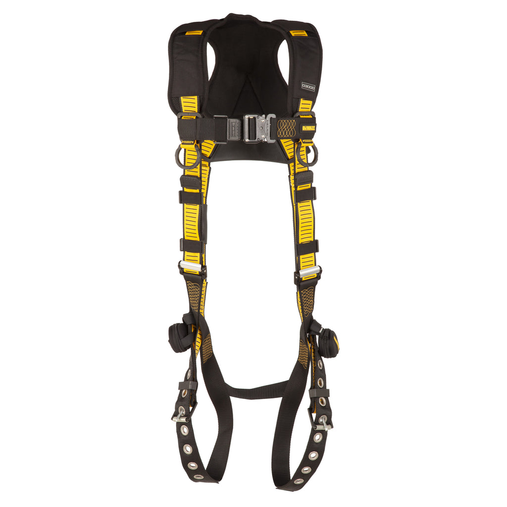 DEWALT® D3000 Harness Vest Style, 5-Point, back D-Ring, QC Chest, TB legs