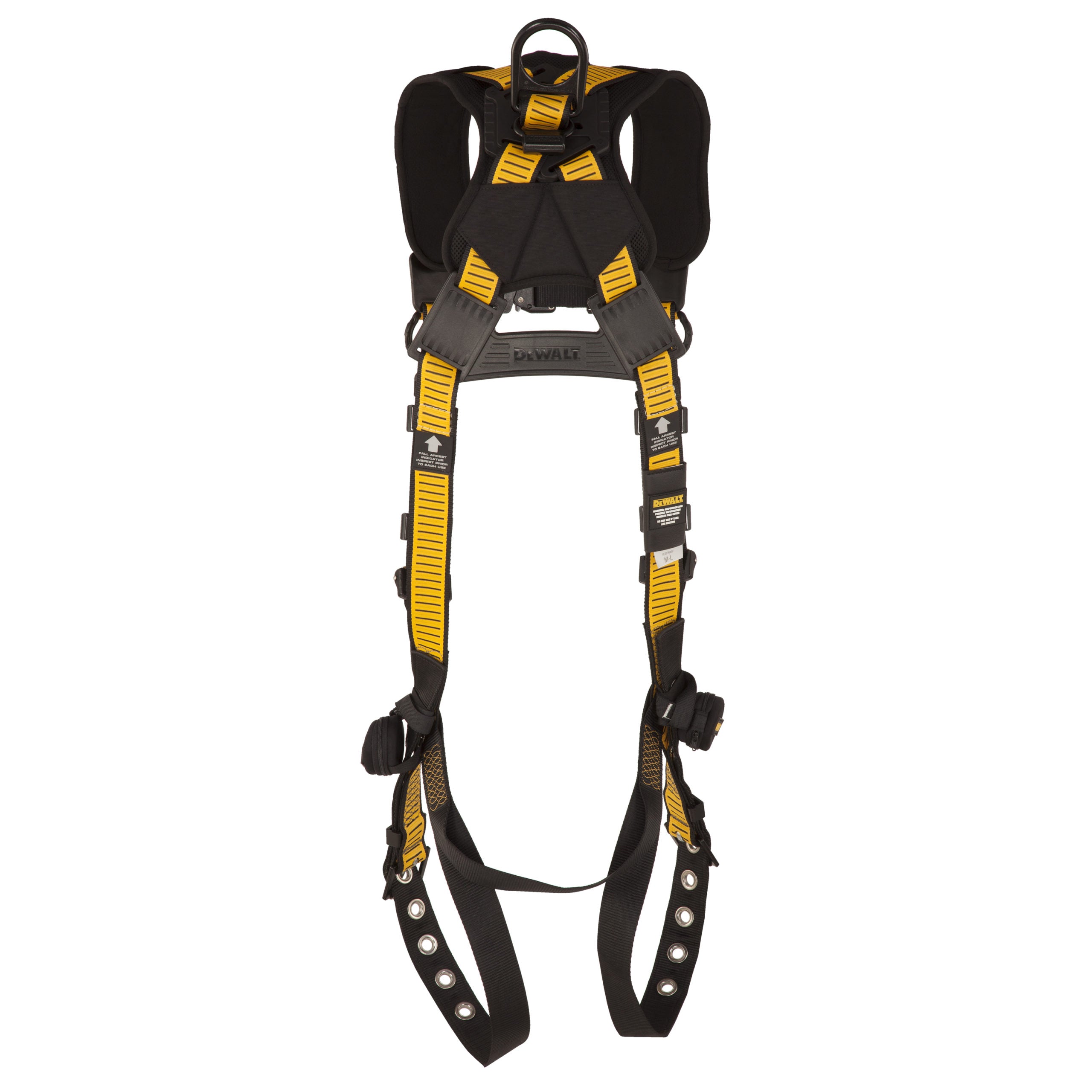 DEWALT® D3000 Harness Vest Style, 5-Point, back D-Ring, QC Chest, TB legs