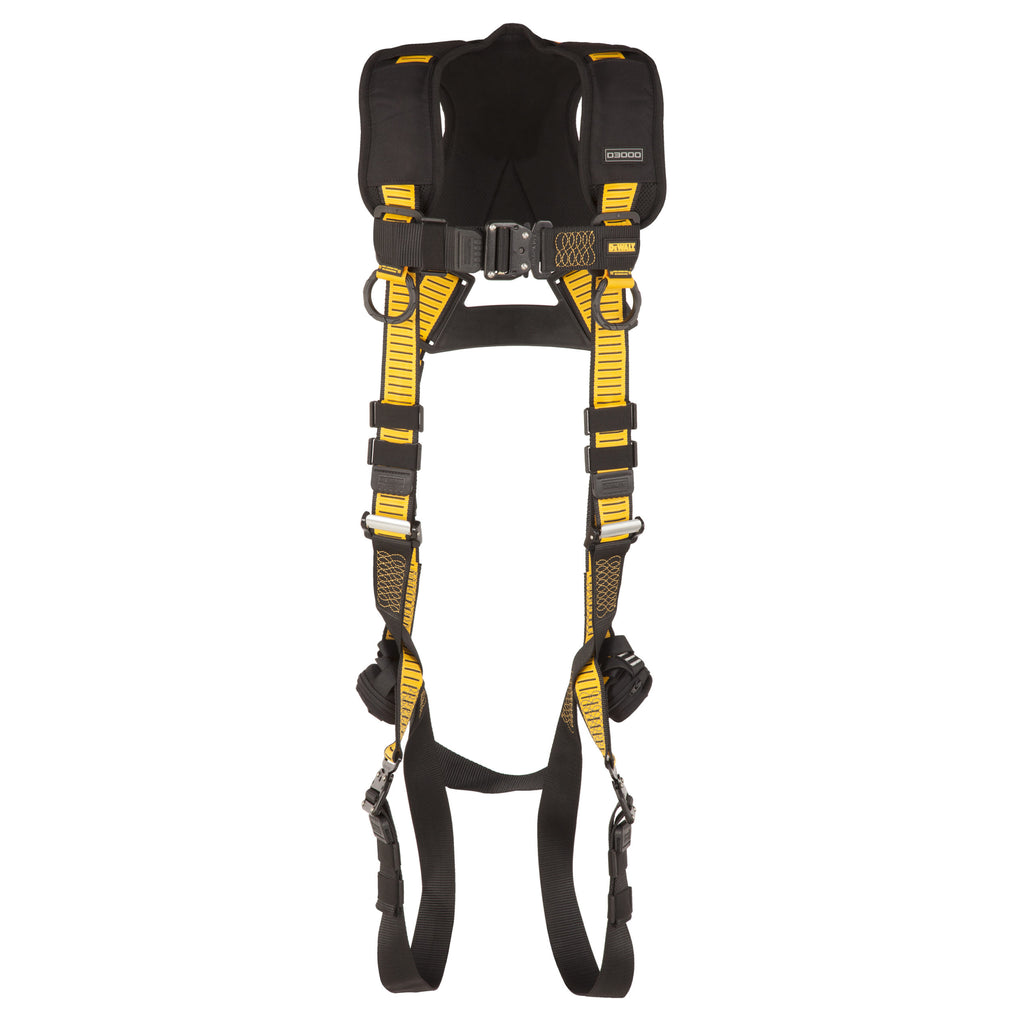 DEWALT® D3000 Harness Vest Style, 5-Point, back D-Ring, QC Chest, QC legs
