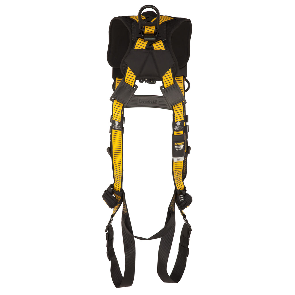 DEWALT® D3000 Harness Vest Style, 5-Point, back D-Ring, QC Chest, QC legs