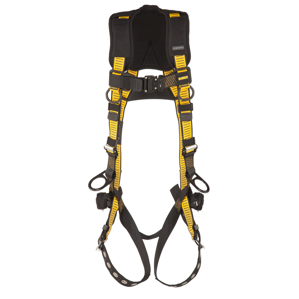 DEWALT® D3000 HARNESS Vest Style, 5-Point, Back and Side D-Ring, QC Chest, TB Legs