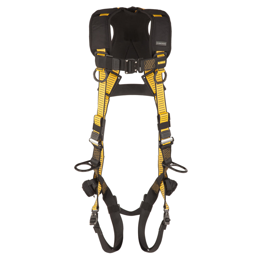 DEWALT® D3000 HARNESS Vest Style, 5-Point, Back and Side D-Ring, QC Chest, QC legs