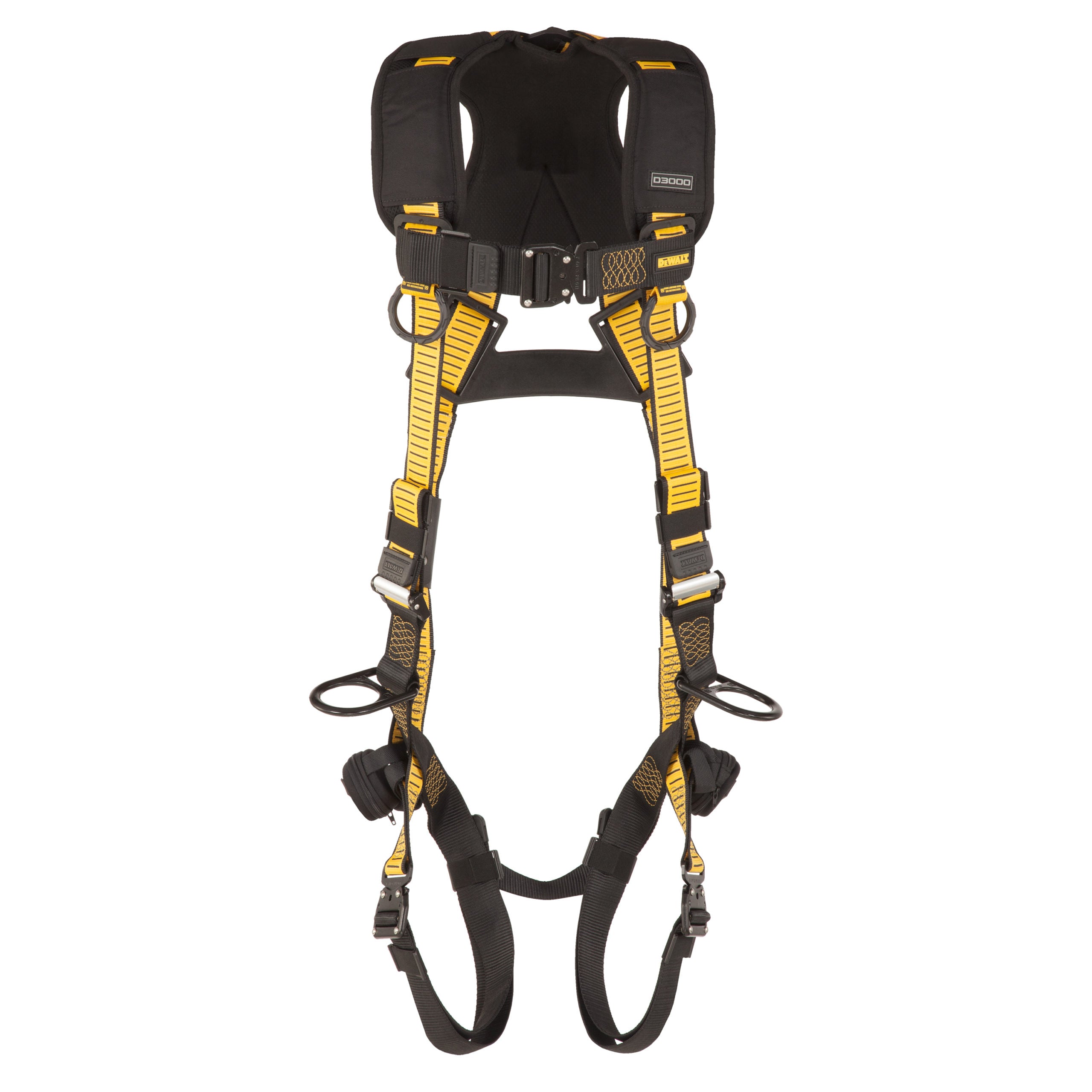 DEWALT® D3000 HARNESS Vest Style, 5-Point, Back and Side D-Ring, QC Chest, QC legs