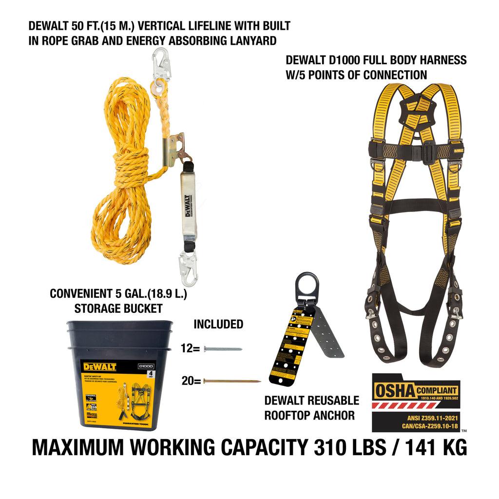 DEWALT Rooftop Safety Kit