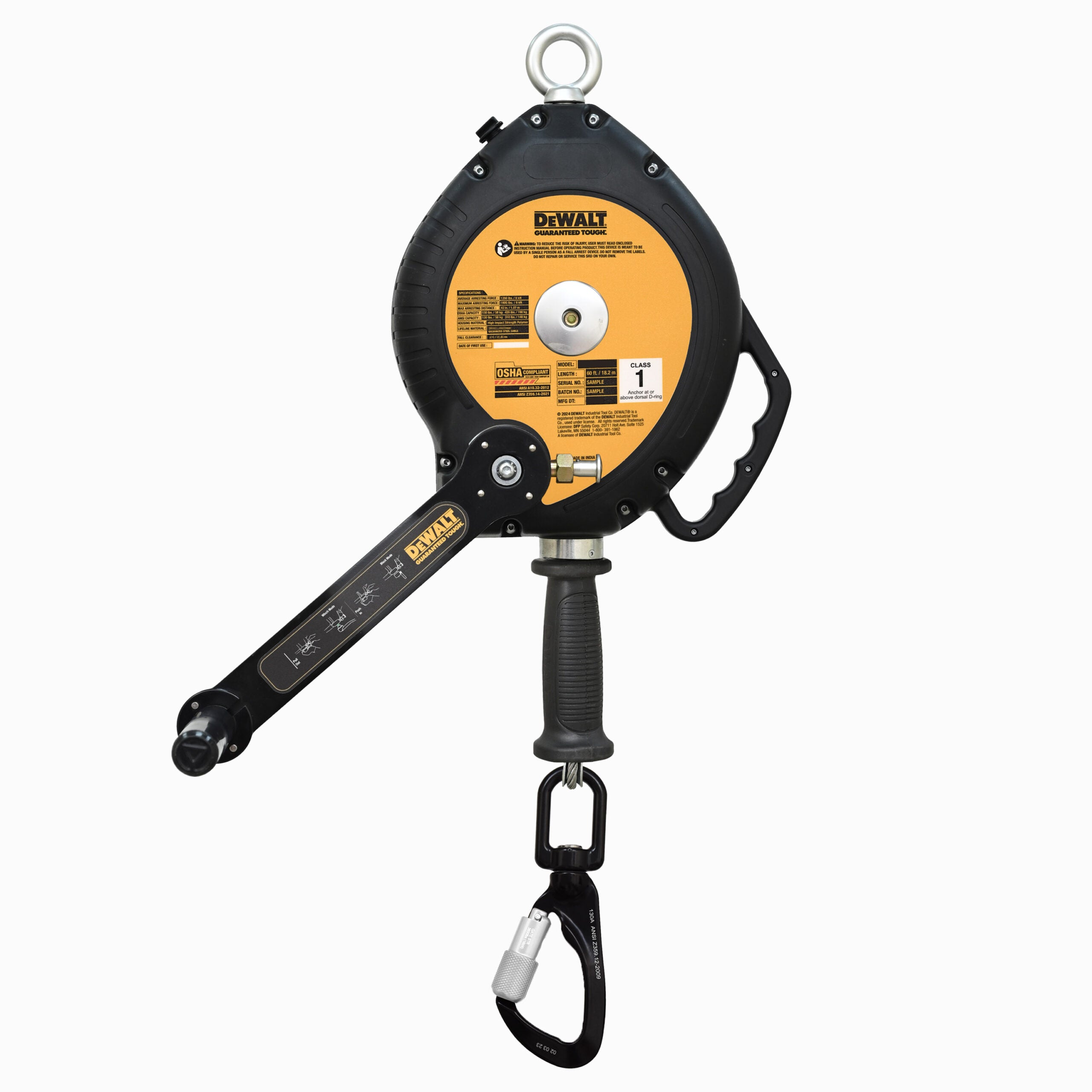 DEWALT D100R Retrieval SRL – 60 ft.(18.2 m) Confined Space System