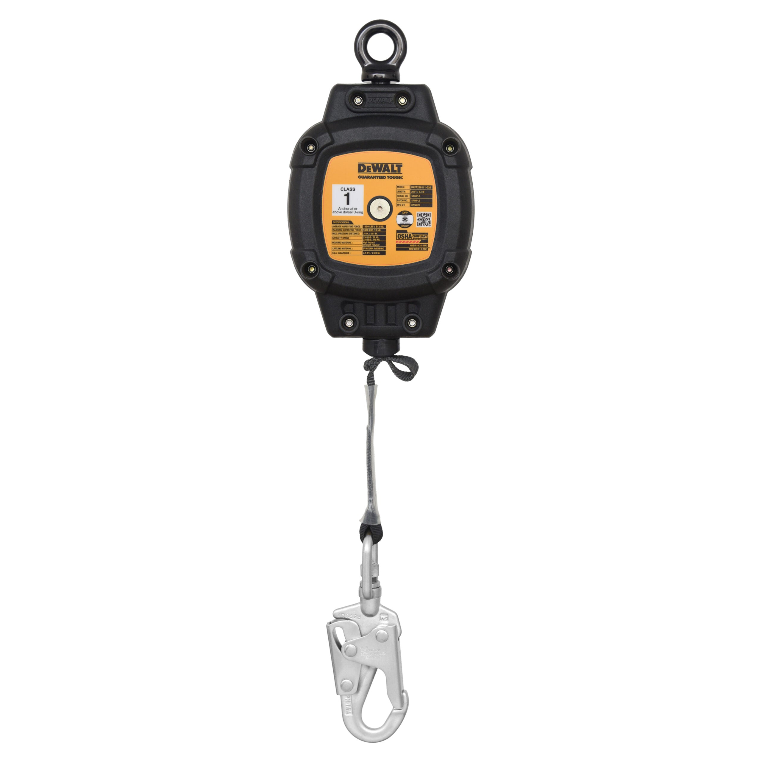– DEWALT D100  SRL – Web – 20 ft. (6.1 m)