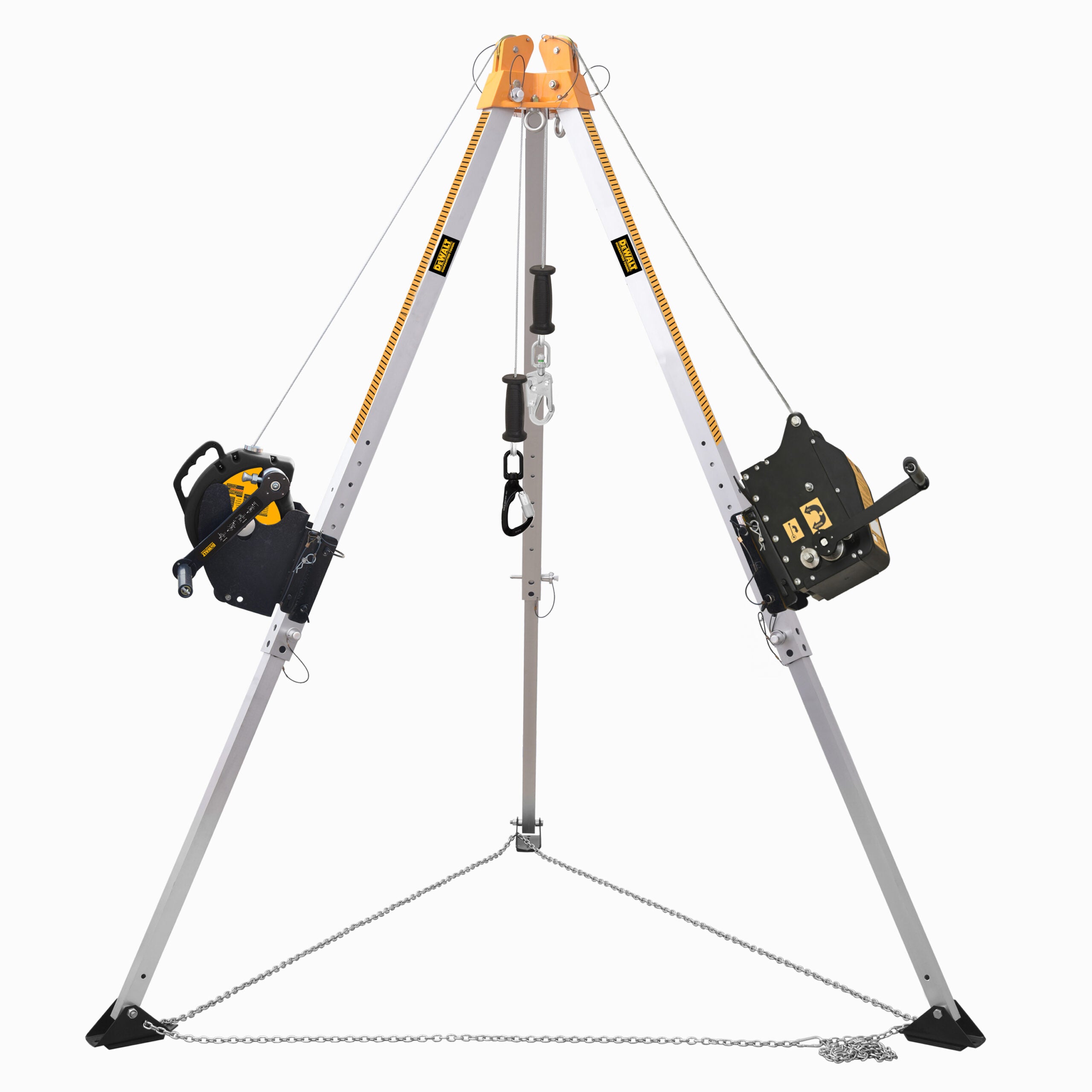 DEWALT Tripod System 10 ft. (3.05 m) with 60 ft. (18.2 m) Winch and a 60 ft. (18.2 m) Retrieval SRL