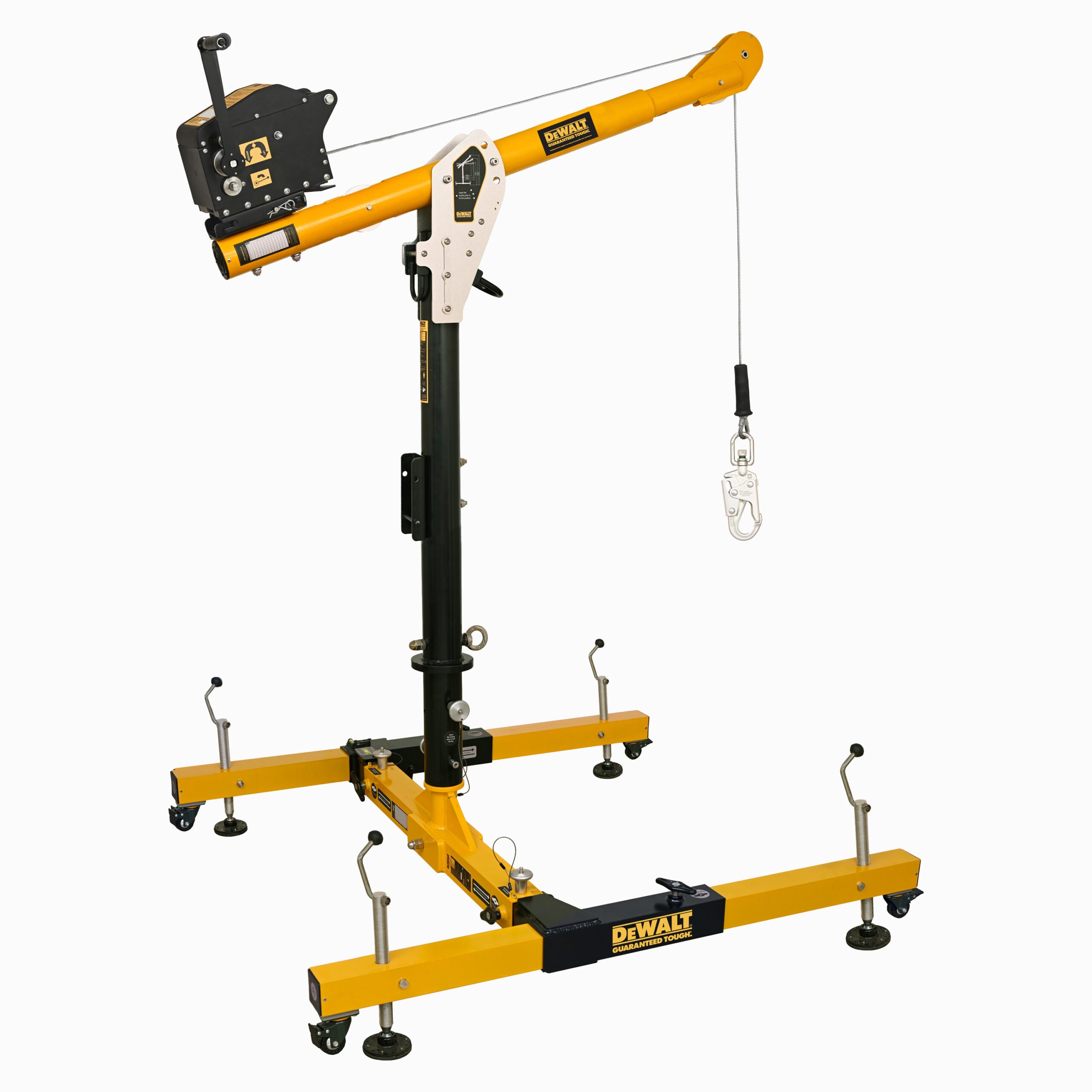 DEWALT 5 Piece Davit System, 36 in. (0.91 m) Mast, with 60 ft. (18.2 m) Winch