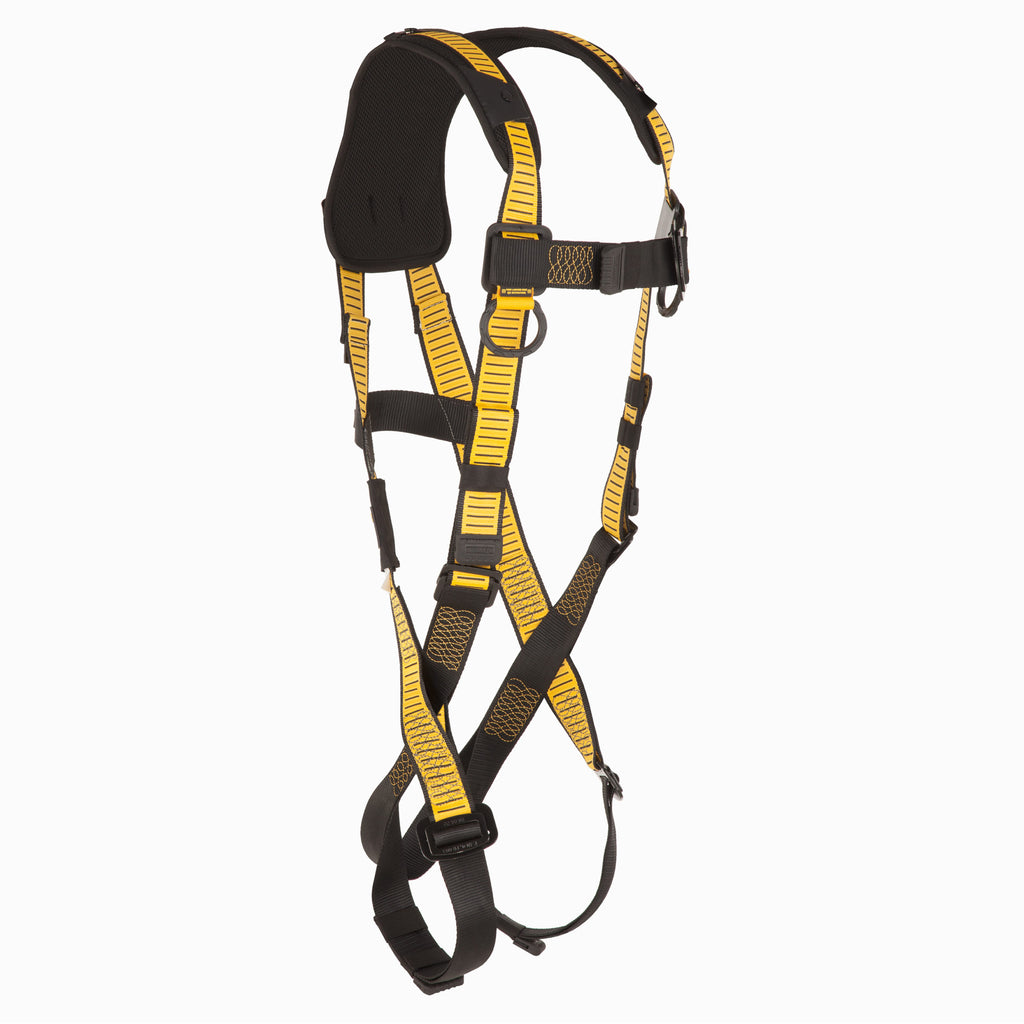 DEWALT D1000 HARNESS Vest Style, 5-Point, back d-ring, PT chest, PT legs, Shoulder pads