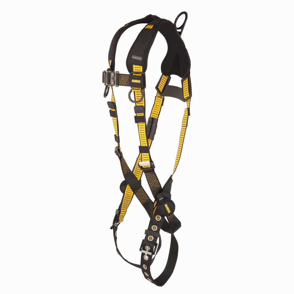 DEWALT® D3000 Harness Vest Style, 5-Point, back D-Ring, QC Chest, TB legs