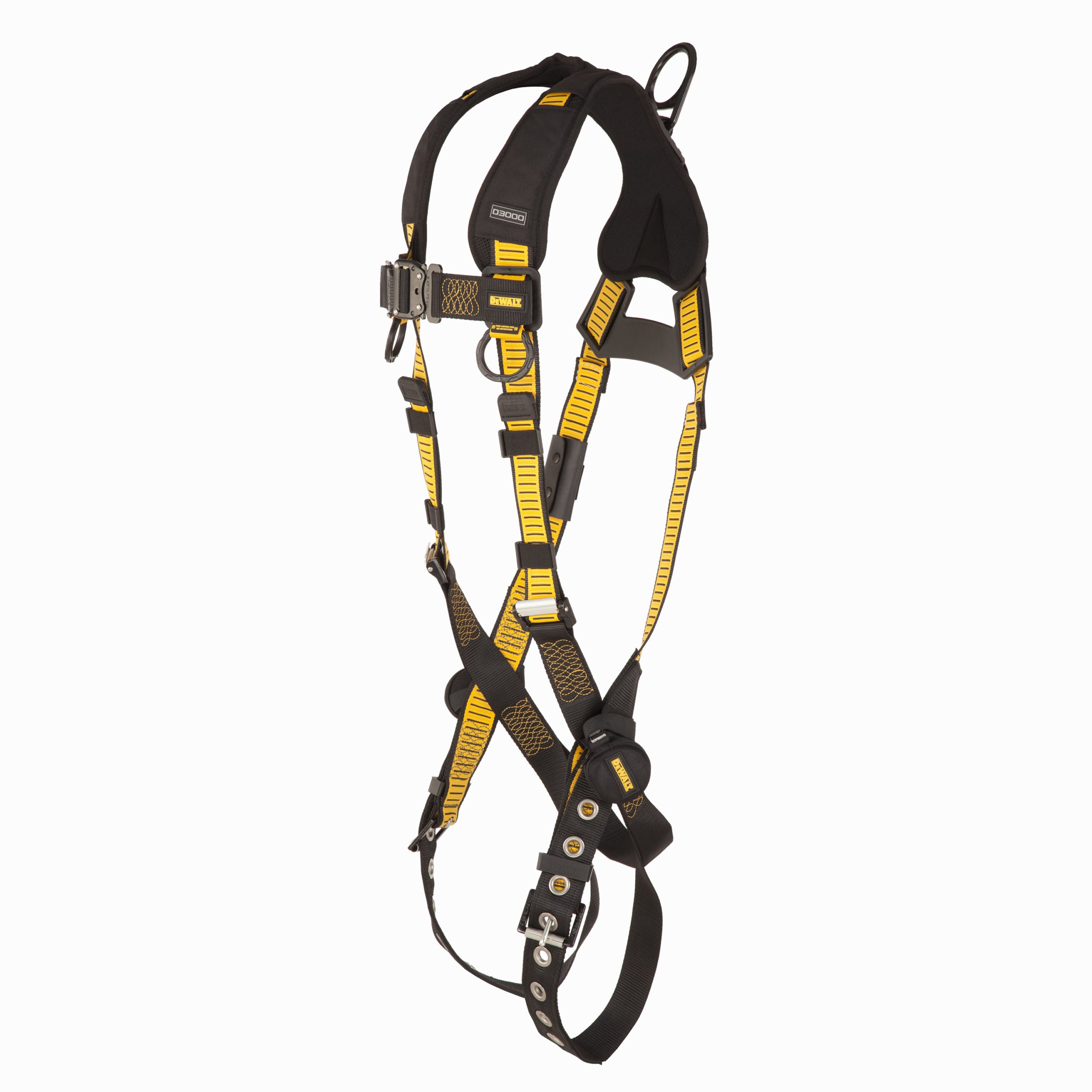 DEWALT® D3000 Harness Vest Style, 5-Point, back D-Ring, QC Chest, TB legs