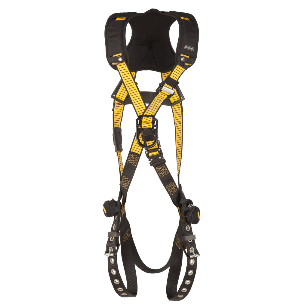 DEWALT® D3000 Harness Crossover, Back and Front D-Ring, QC Chest, TB legs