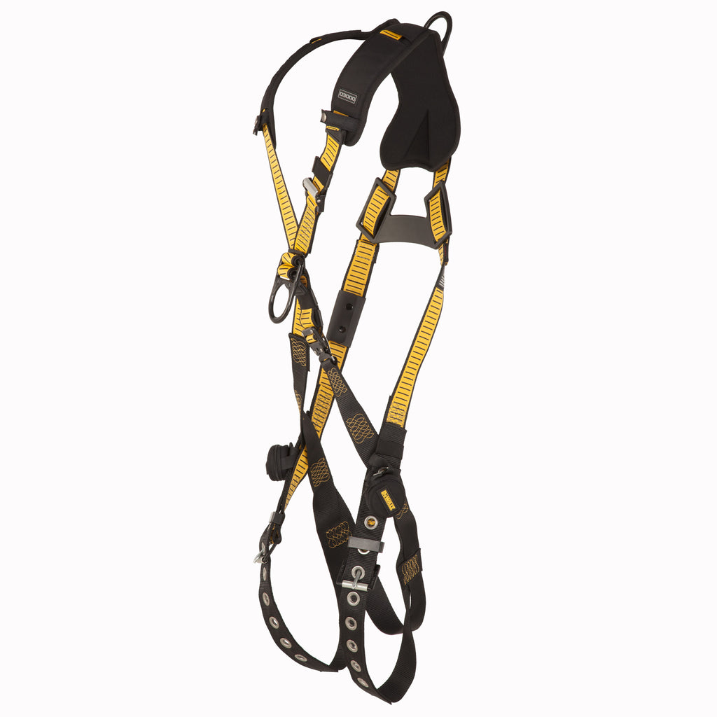 DEWALT® D3000 Harness Crossover, Back and Front D-Ring, QC Chest, TB legs